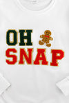 Mom & Kid - "Oh Snap" Chenille Patch Top | Sparkle in Pink