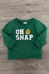 Mom & Kid - "Oh Snap" Chenille Patch Top | Sparkle in Pink