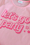 "Let's Go Party" Pink Sequin Skirt Set | Sparkle in Pink