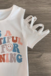 "It's A Beautiful Day For Learning" Pleather Short Set | Sparkle in Pink