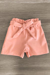 "It's A Beautiful Day For Learning" Pleather Short Set | Sparkle in Pink