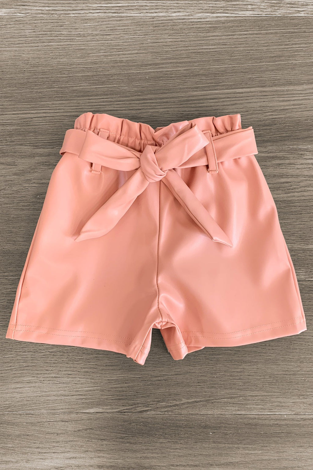 "It's A Beautiful Day For Learning" Pleather Short Set | Sparkle in Pink