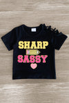 "Sharp & Sassy" Denim Short Set | Sparkle in Pink
