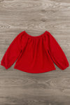 Red Candy Cane Ruffle Bell Bottom Set | Sparkle in Pink