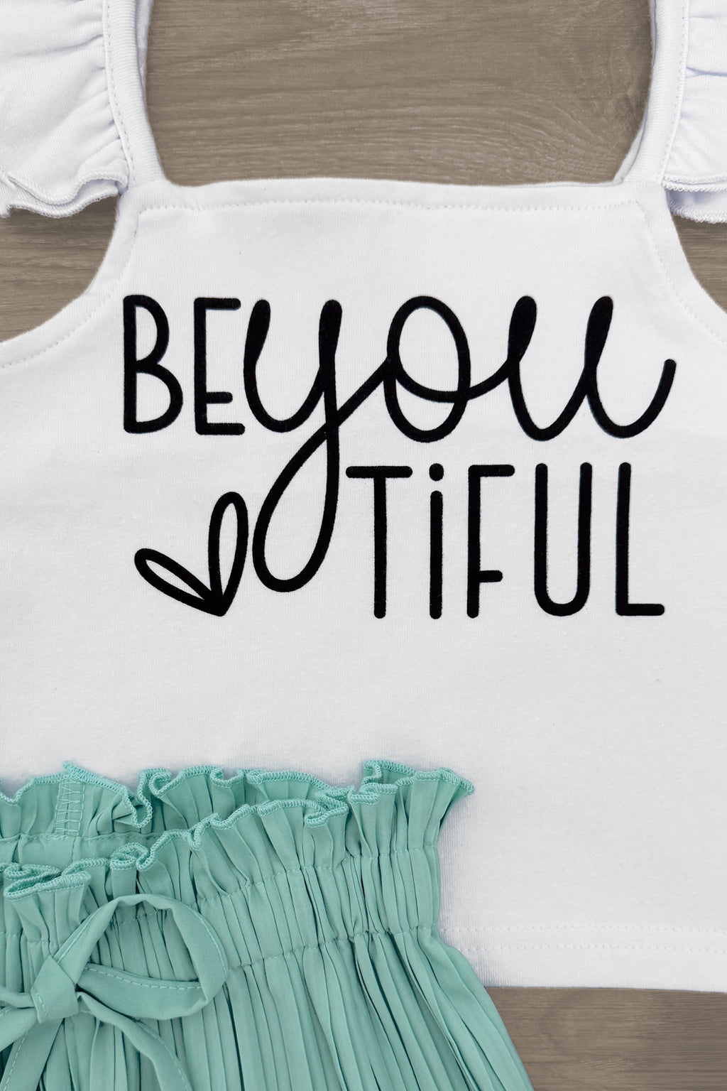 "Be You Tiful" Mint Pant Set