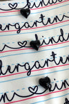"Pre-K - Sixth Grade" Notebook Denim Short Set | Sparkle in Pink