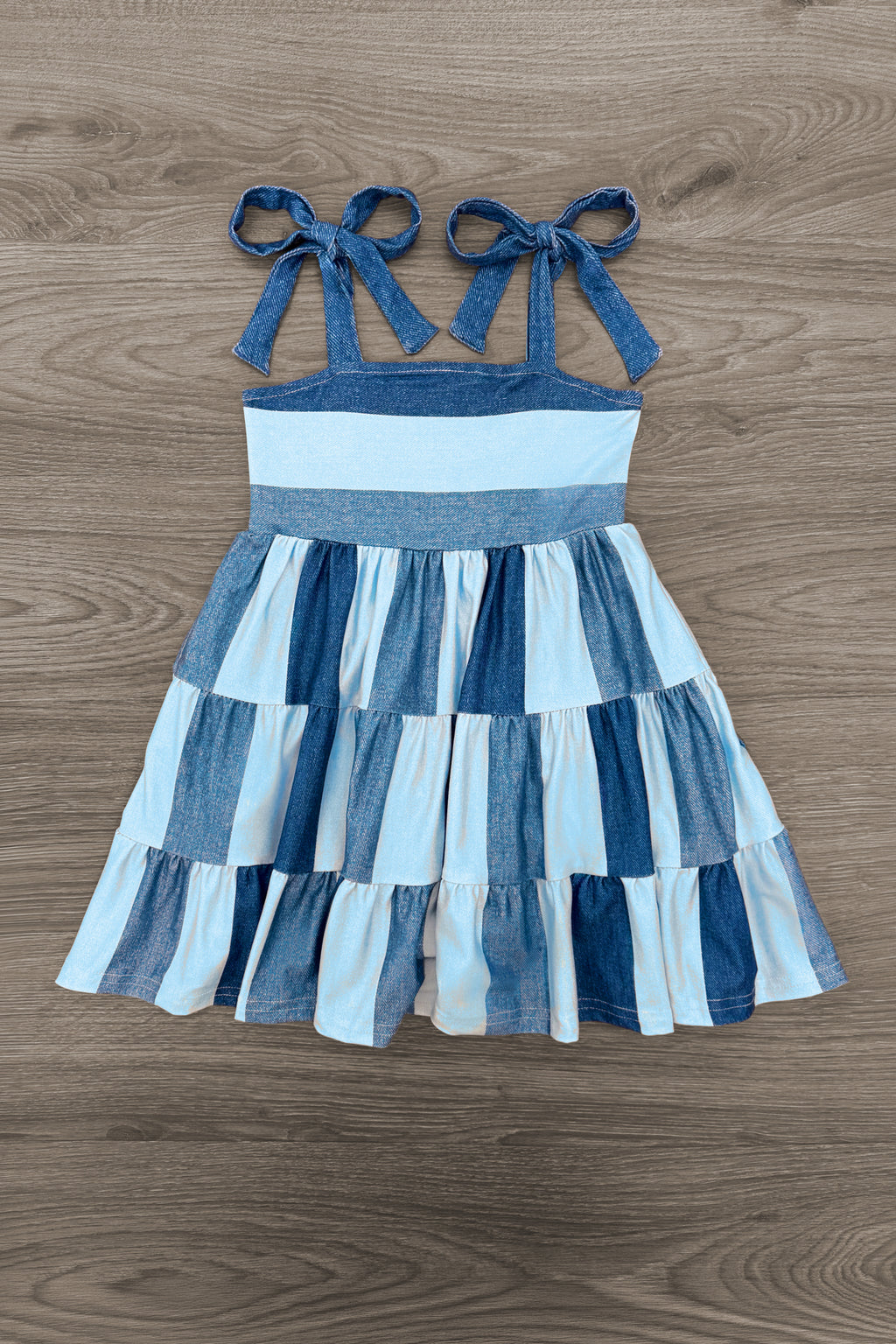 Mom & Me - Faux Denim Patch Dress