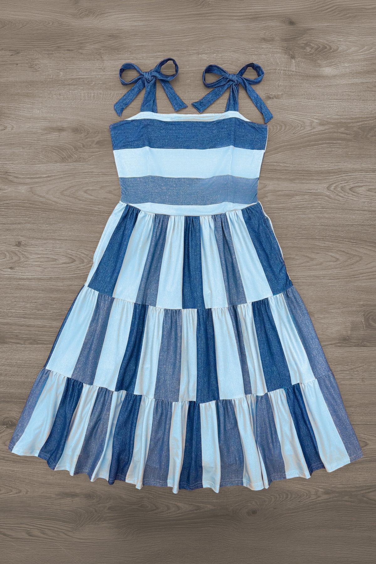 Mom & Me - Faux Denim Patch Dress
