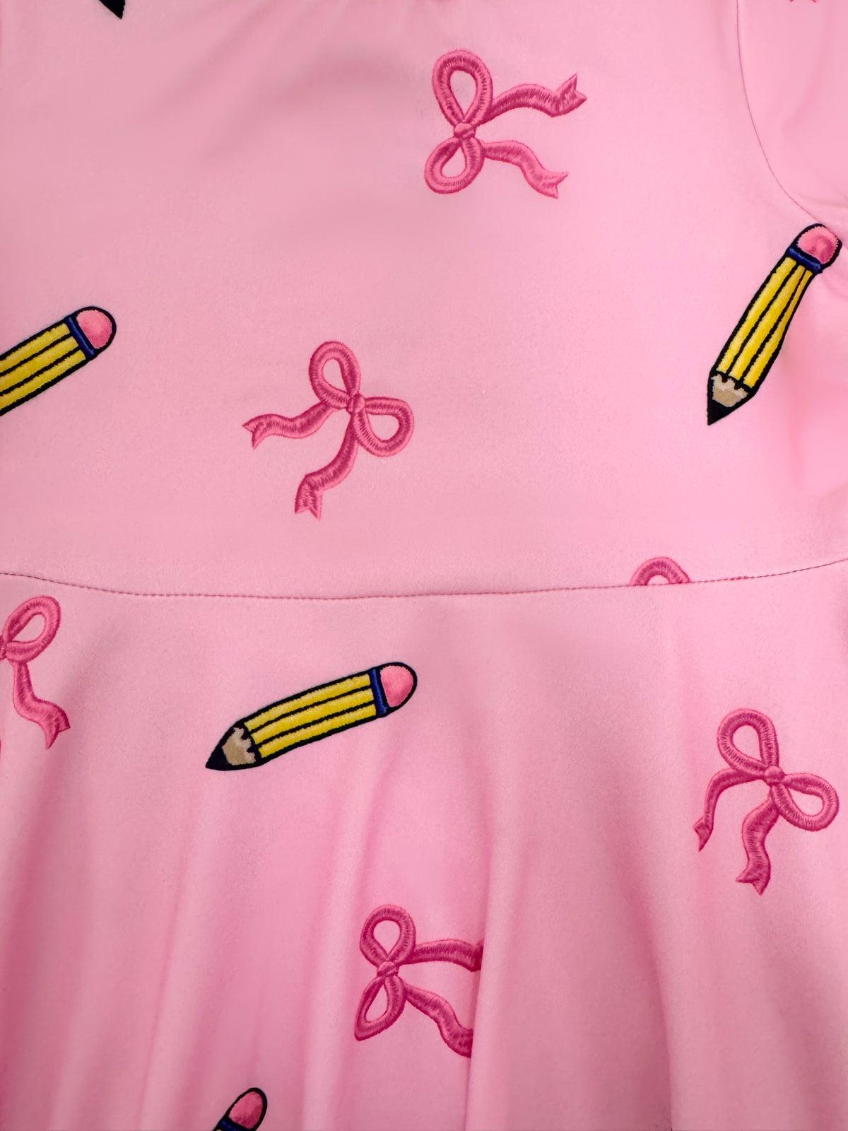 Mom & Me - Pink Pencil & Bow Dress