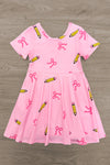Mom & Me - Pink Pencil & Bow Dress