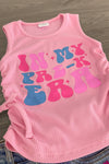 "In My Pre-K - 6th Grade Era" Denim Short Set | Sparkle in Pink