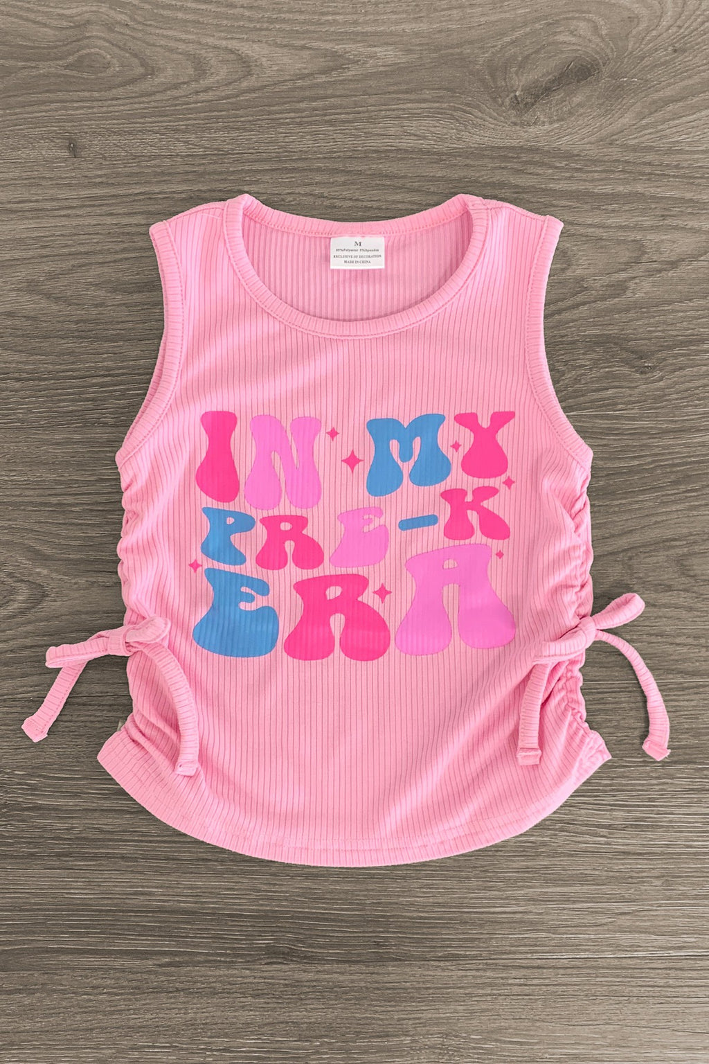 "In My Pre-K - 6th Grade Era" Denim Short Set | Sparkle in Pink