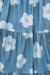 Mom & Me - Faux Denim Flower Dress