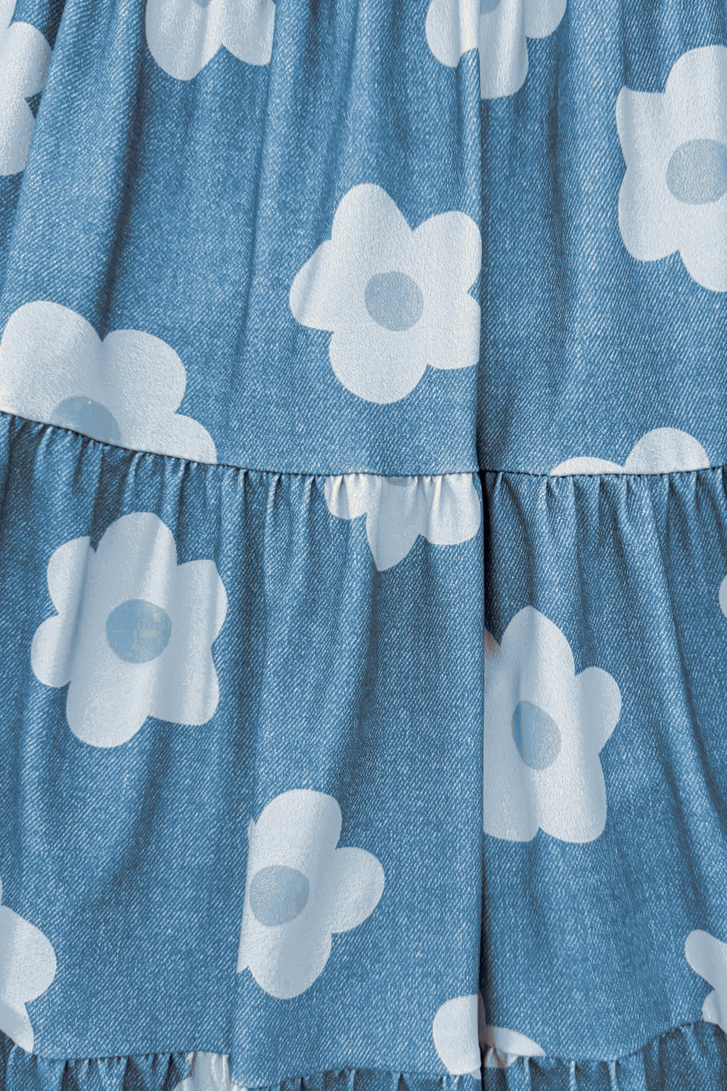Mom & Me - Faux Denim Flower Dress