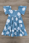 Mom & Me - Faux Denim Flower Dress