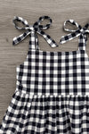 Mom & Me - Black & White Gingham Dress