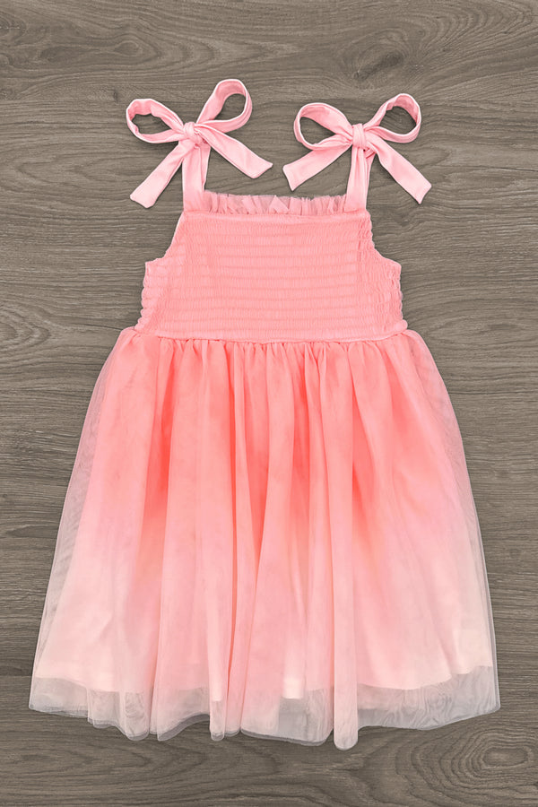 Mom & Me - Light Pink Ombre Tulle Dress
