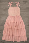 Mom & Me - Blush Pink Ruffle Dress