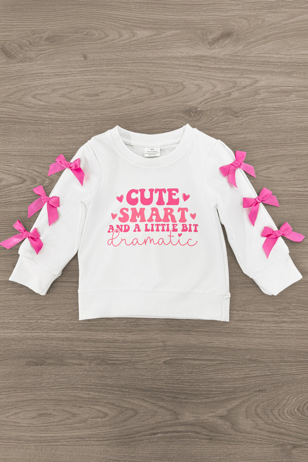 "Cute, Smart & A Little Bit Dramatic" Bell Bottom Set | Sparkle in Pink
