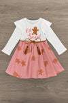 "Oh Snap!" Pink Glitter Gingerbread Dress | Sparkle in Pink