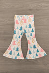 "Stay Cozy" Christmas Tree Bell Bottom Set | Sparkle in Pink
