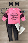 "Professional Patience Tester..." Pink Sequin Pant Set | Sparkle in Pink