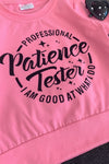 "Professional Patience Tester..." Pink Sequin Pant Set | Sparkle in Pink