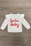"Santa Baby" Red Velvet Sequin Skirt Set | Sparkle in Pink