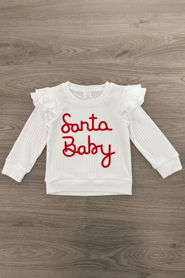 "Santa Baby" Red Velvet Sequin Skirt Set | Sparkle in Pink