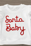 "Santa Baby" Red Velvet Sequin Skirt Set | Sparkle in Pink