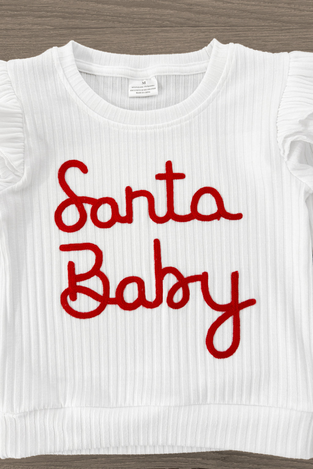 "Santa Baby" Red Velvet Sequin Skirt Set | Sparkle in Pink