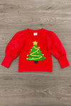 Red & Green Christmas Tree Tutu Skirt Set | Sparkle in Pink