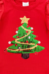 Red & Green Christmas Tree Tutu Skirt Set | Sparkle in Pink