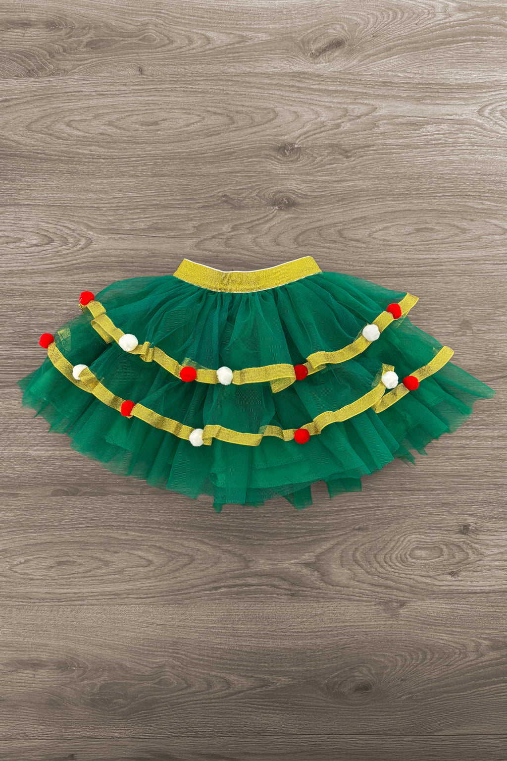Red & Green Christmas Tree Tutu Skirt Set | Sparkle in Pink