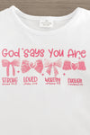 "God Says You Are..." Pink Pearl Pant Set | Sparkle in Pink