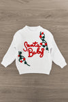 "Santa Baby" Sweater Sequin Bell Bottom Set | Sparkle in Pink