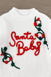 "Santa Baby" Sweater Sequin Bell Bottom Set | Sparkle in Pink