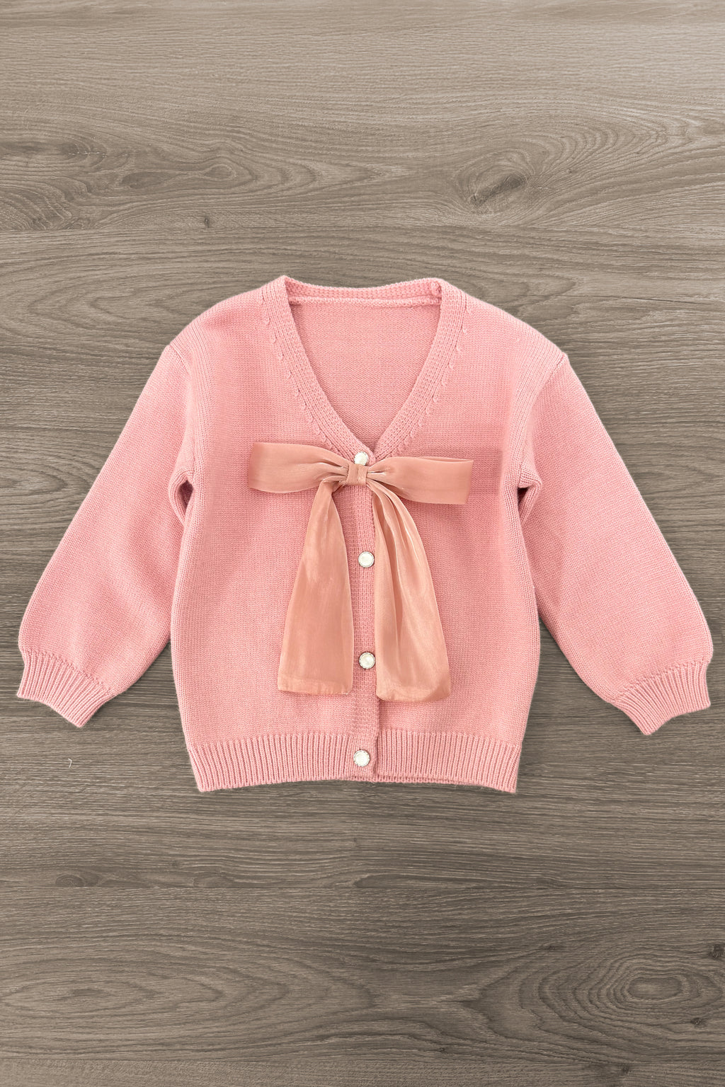 Pink Bow Sweater Cardigan | Sparkle in Pink