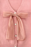 Pink Bow Sweater Cardigan | Sparkle in Pink