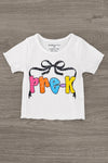 "Pre-K - Sixth Grade" Bow Denim Pant Set