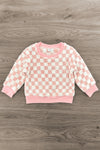 Pink & White Cozy Checkered Pajama Set | Sparkle in Pink