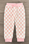 Pink & White Cozy Checkered Pajama Set | Sparkle in Pink