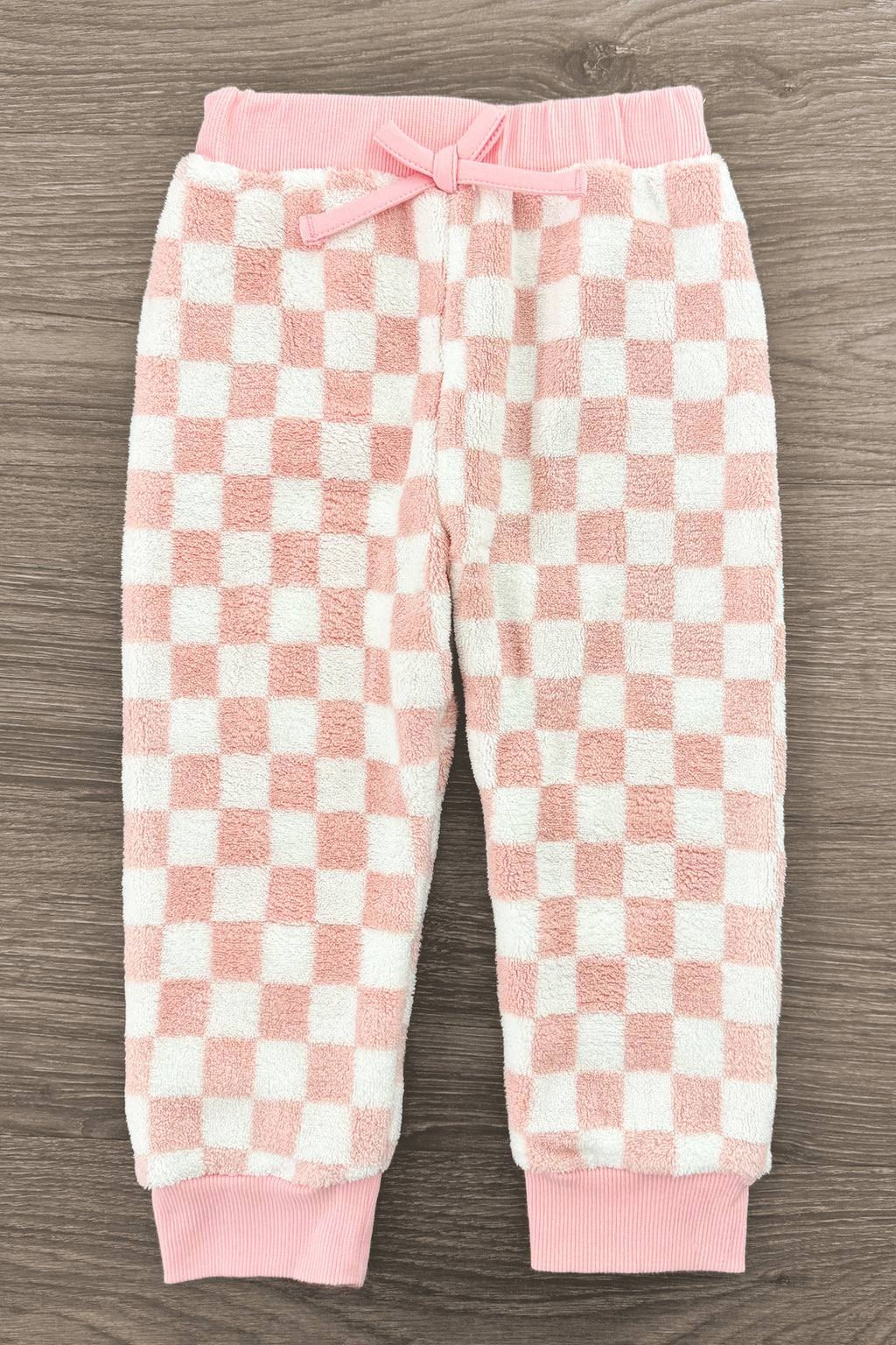 Pink & White Cozy Checkered Pajama Set | Sparkle in Pink
