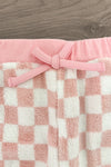 Pink & White Cozy Checkered Pajama Set | Sparkle in Pink