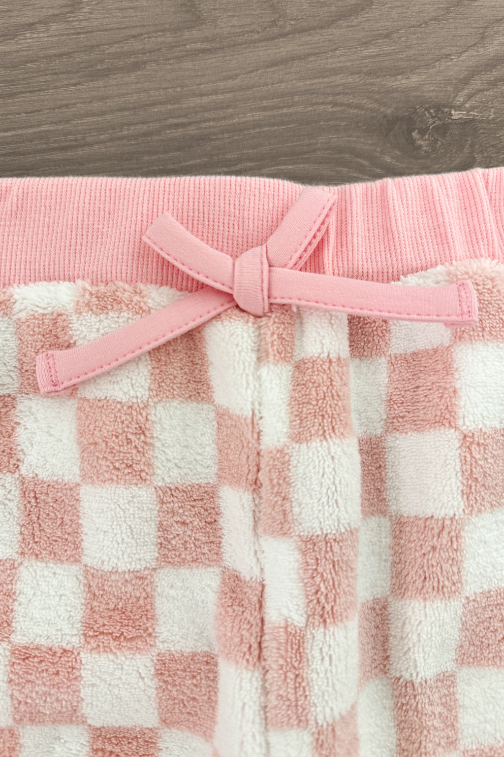 Pink & White Cozy Checkered Pajama Set | Sparkle in Pink