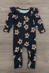 Bamboo Midnight Blossom Onesie | Sparkle in Pink