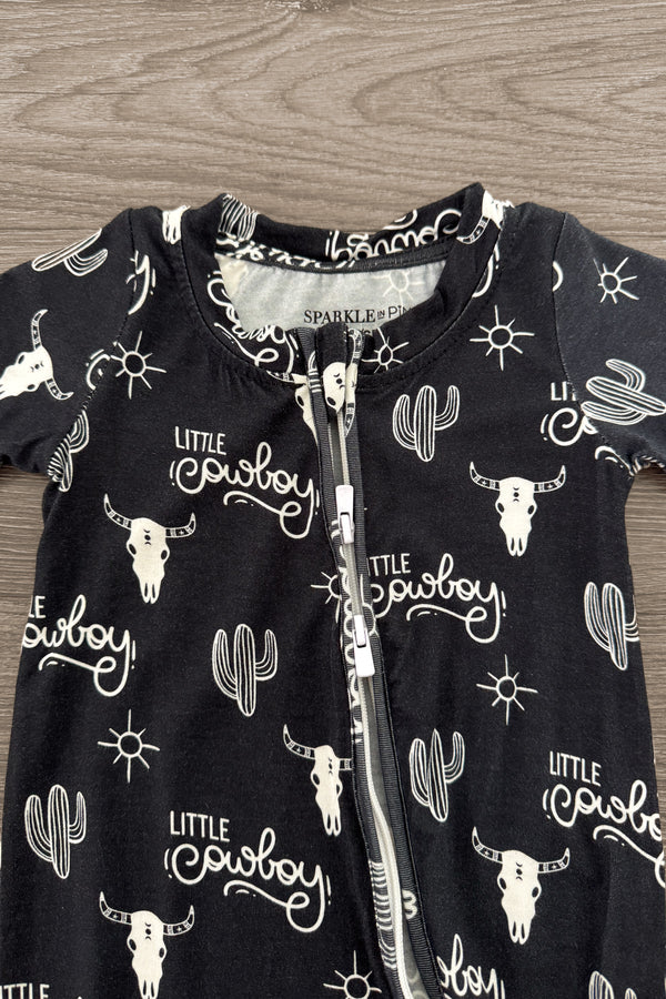 Bamboo "Little Cowboy" Onesie | Sparkle in Pink