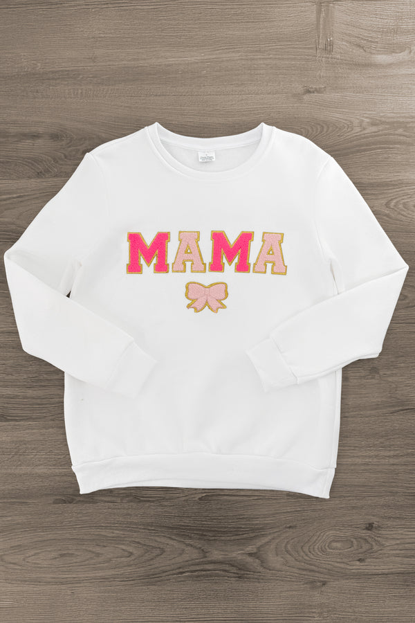 Mom & Me - "Mama & Mini" White Sweatshirt | Sparkle in Pink