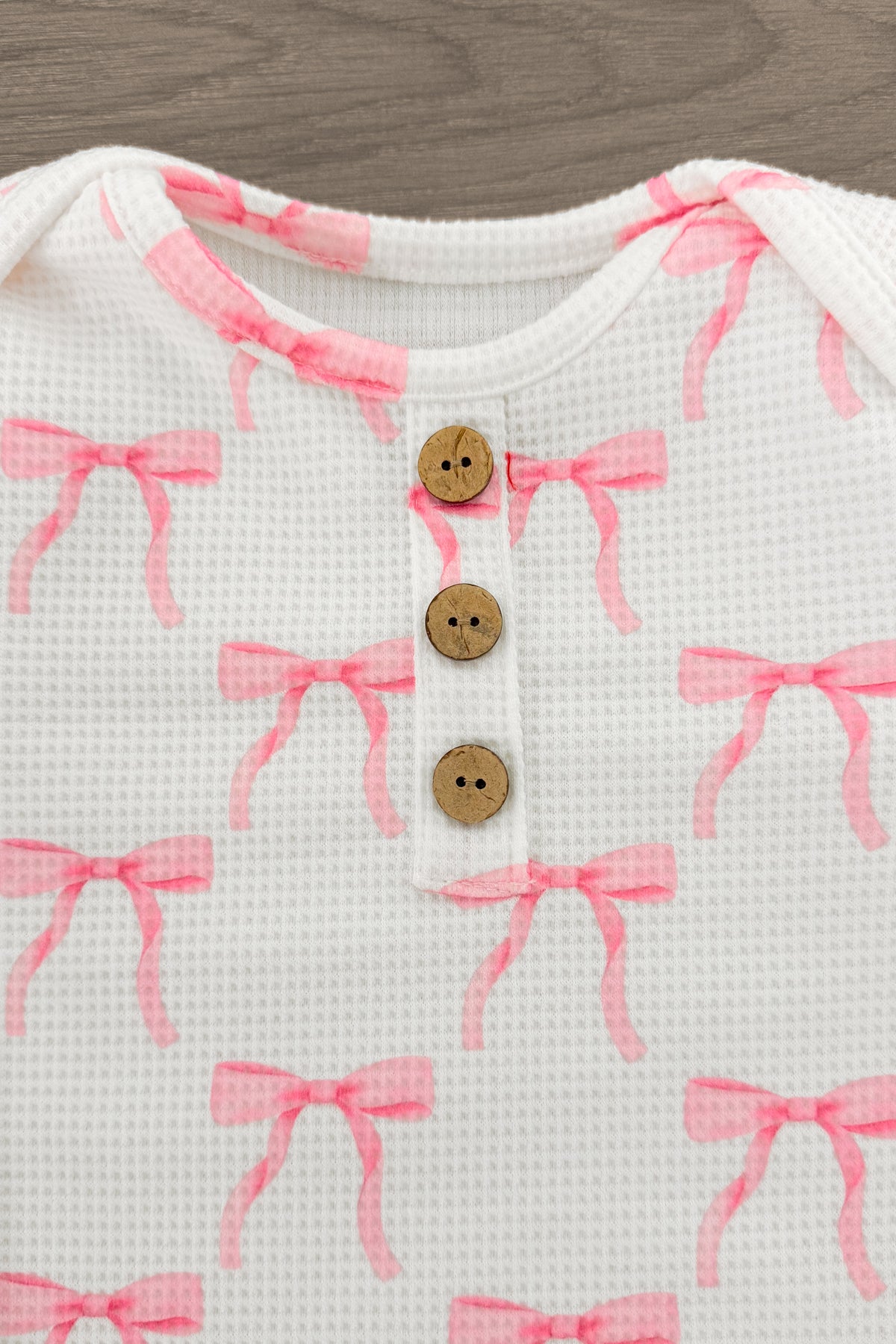 Mom & Me - Blushing Bows Waffle Knit Pajamas | Sparkle in Pink