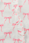 Mom & Me - Blushing Bows Waffle Knit Pajamas | Sparkle in Pink
